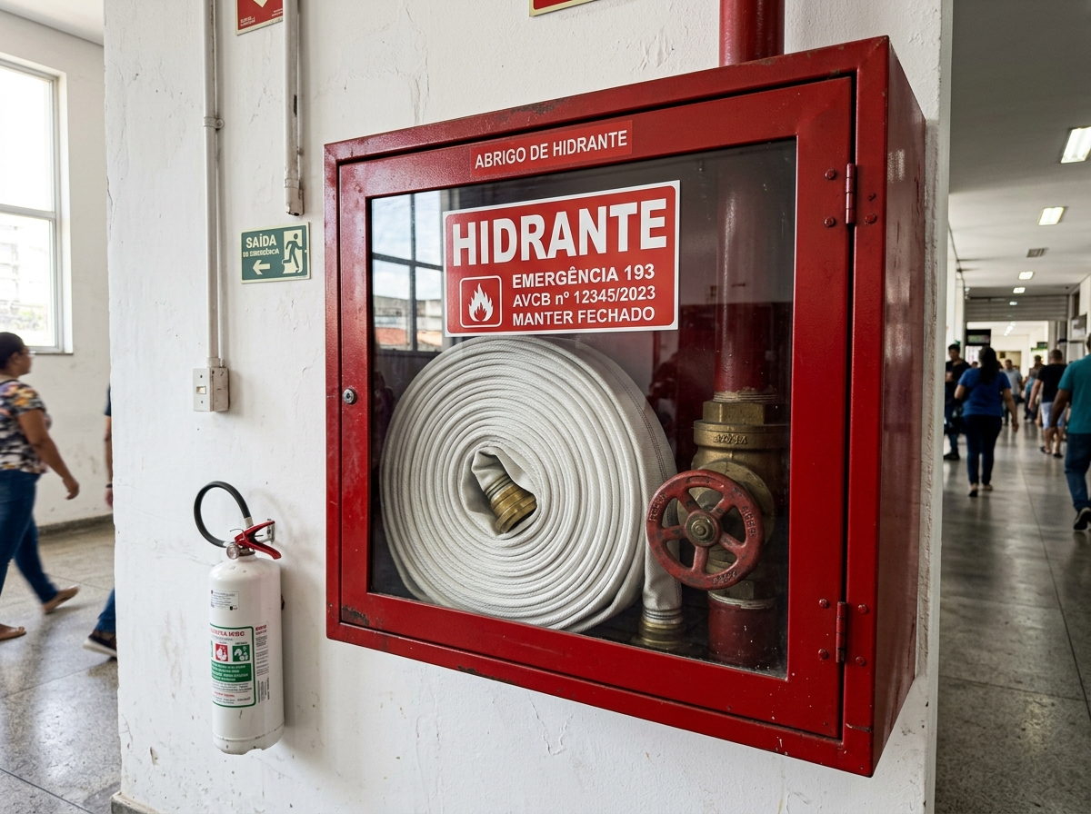 Instalação Real de Abrigo de Hidrante